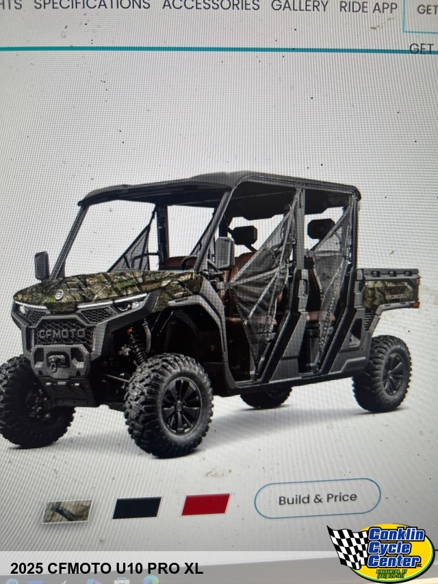 2025 CFMOTO U10 PRO XL 4 Seater